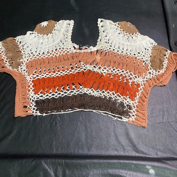 Solution Crocheted BoHo Top (M-L) - Picture 1 of 5